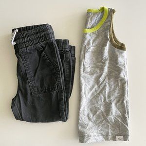 Toddler Tank Top & Jogger Bundle Set Gap H&M Size 3-4T